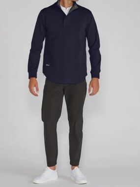 BYLT Basics Mens Elite + Fairway Drop Cut Pullover XXL Navy Golf Casual